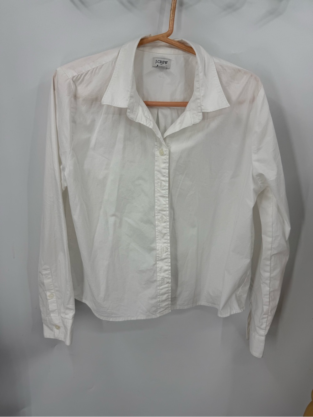 J.Crew factory cotton blend White Shirt M